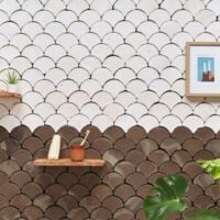 baldosas en forma de escama para suelos de barro cocido y paredes de barro