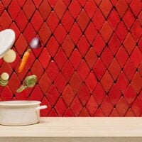 azulejo rojo anitguo