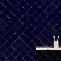 azulejo de barro azul