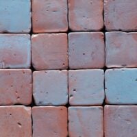 baldosas de barro esmaltadas azules