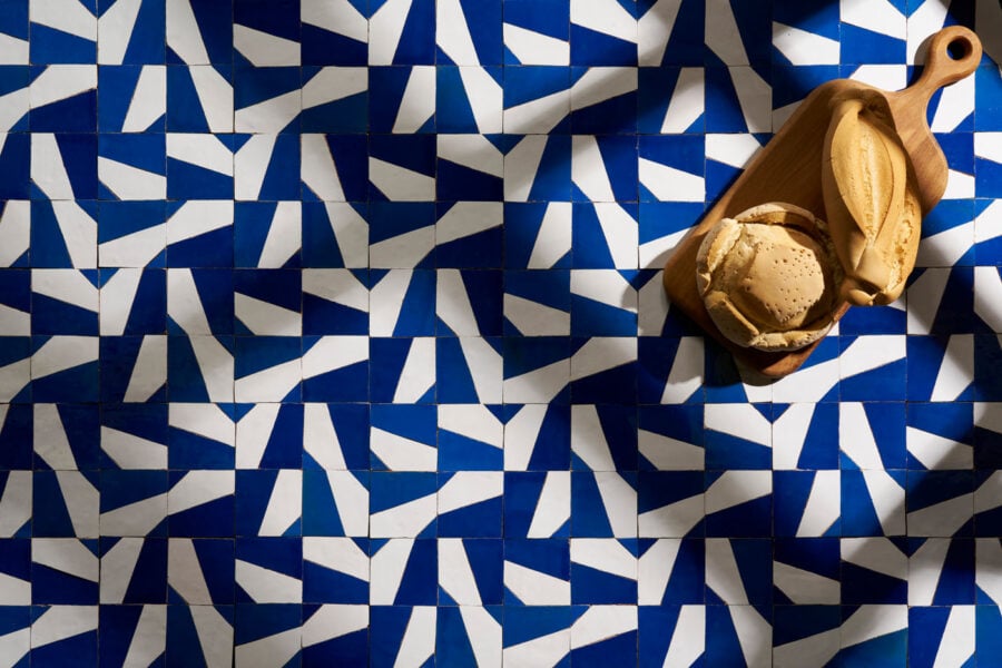 Diseño Andalusí-Marroquí: Baldosa Alborán de todobarro