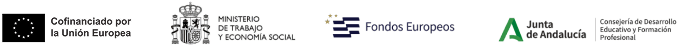 Cofinanciado por la Unión Europea - Ministerio de Trabajo y Economía Social - Fondos Europeos - Junte de Andalucía